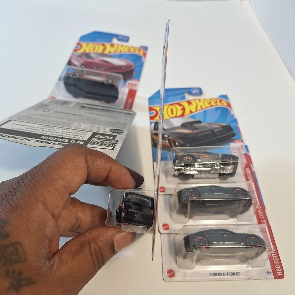 Hot Wheels Target Red Edition Some Damage 6 Cars Mustang/ Camaro